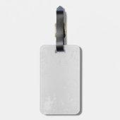 青白の蝶の構成 ラゲッジタグ (裏面縦)