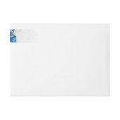 青白の蝶の構成 ラップアラウンドラベル (正面)