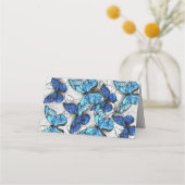 青白の蝶の構成 ロイヤリティカード (裏面)