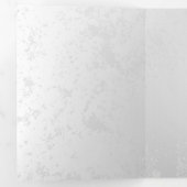 青白の蝶の構成 三つ折り招待状 (内部最初)