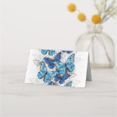 青白の蝶の構成 予約カード (裏面)