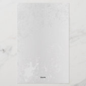 青白の蝶の構成 便箋 (裏面)