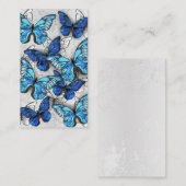 青白の蝶の構成 名刺 (正面/裏面)