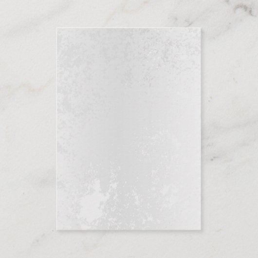 青白の蝶の構成 名刺 (裏面)