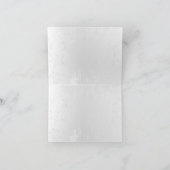 青白の蝶の構成 案内状 (内部)