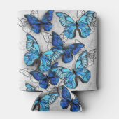 青白の蝶の構成 缶クーラー (裏面)