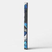 青白の蝶の構成 Case-Mate iPhoneケース (裏面 / 左)