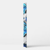 青白の蝶の構成 Case-Mate iPhoneケース (裏面 / 右)