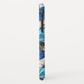 青白の蝶の構成 Case-Mate iPhoneケース (裏面/左)