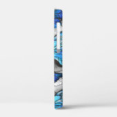 青白の蝶の構成 Case-Mate iPhoneケース (裏面 / 左)