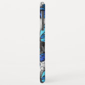 青白の蝶の構成 Case-Mate iPhoneケース (裏面/左)