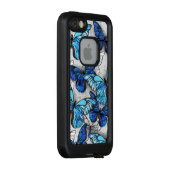 青白の蝶の構成 LifeProof iPhoneケース (裏面/右)