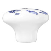 青白の貝 セラミックノブ (側面)