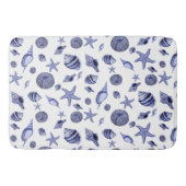 青白の貝 バスマット (正面)