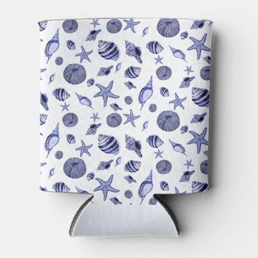 青白の貝 缶クーラー (正面)