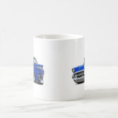 青白の1957年のChevyはBelair改造しました コーヒーマグカップ (中央)