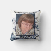 青白ひまわりアート |写真 |葬儀 クッション (正面)