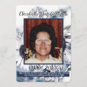 青白ひまわりアート |写真 |葬儀 プログラム (正面)