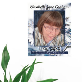 青白ひまわりアート |写真 |葬儀 ポスター