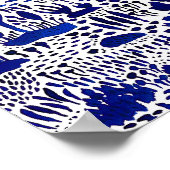 青白アートワーク ポスター (角)