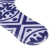 青白アールデコモダンガラス板 カッティングボード (角)