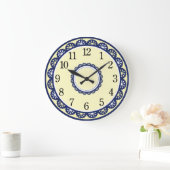 青白キッチン ラージ壁時計 (ホーム)