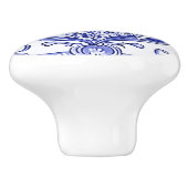 青白キツネアジアスタイルフォーク動物芸術 セラミックノブ (側面)