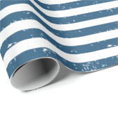 青白キャンディストライプラッピング紙 ラッピングペーパー (ロールコーナー)