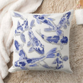 青白コイ クッション (ブランケット)