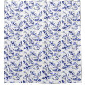 青白コイ シャワーカーテン (正面)