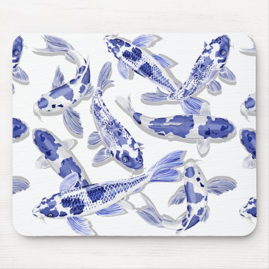 青白コイ マウスパッド (正面)