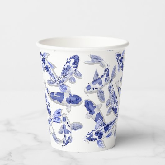 青白コイ 紙コップ (裏面)