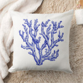青白サンゴ クッション (ブランケット)