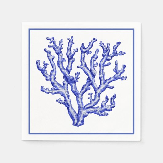 青白サンゴ スタンダードカクテルナプキン (正面)