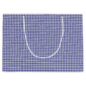 青白ジンガム抱き枕L ラージペーパーバッグ (正面)