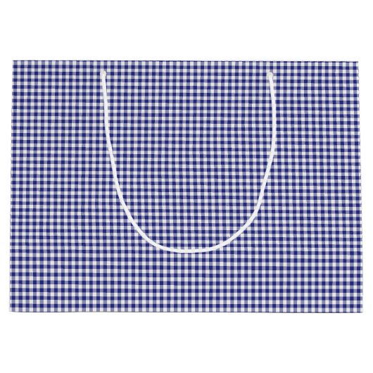 青白ジンガム抱き枕L ラージペーパーバッグ (正面)