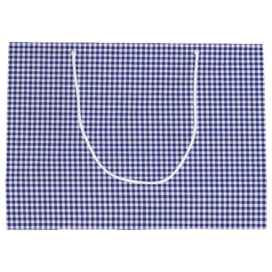 青白ジンガム抱き枕L ラージペーパーバッグ (裏面)