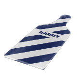 青白ストライプの板 カッティングボード (角)