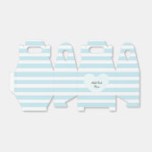 青白ストライプの菓子箱 フェイバーボックス (折り畳みなし)