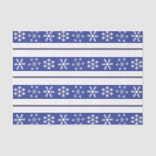 青白スノーフレークティッシュペーパー 薄葉紙 (正面)