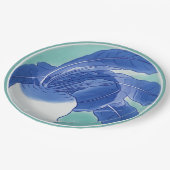 青白セラドン チャイニーズ・チノワゼリー 大根 フオーク・チャイナ ペーパープレート (アングル)