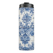 青白タイル タンブラー (正面)