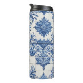 青白タイル タンブラー (回転右)