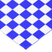 青白チェッ市松模様にクコットン テーブルクロス (アングル)