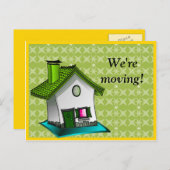 青白ハウス住所の変更 案内ポストカード (正面/裏面)