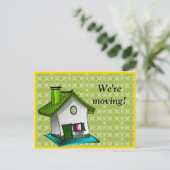 青白ハウス住所の変更 案内ポストカード (スタンド正面)