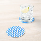 青白バイエルン州旗10月 ラウンドペーパーコースター (インサイチュ)