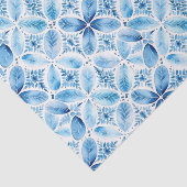 青白バティック花柄のブライズシャワー 薄葉紙 (詳細)