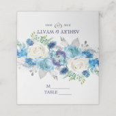 青白バラ プレイスカード (外部開封)