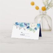 青白バラ プレイスカード (正面)